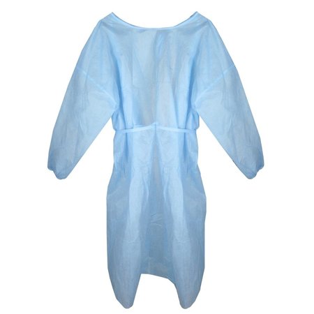 HOMECARE PRODUCTS Personal Protection Isolation Disposable Cap Gown & Booties, Blue - Medium HO1661930